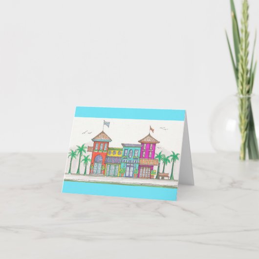 Carte pour notes des magasins tropicaux (Devant)