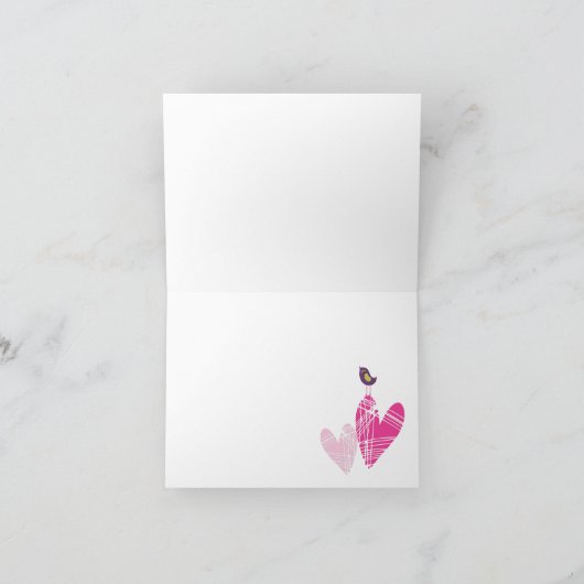 Carte pour notes des Oiseaux de Whimsical (Intérieur)