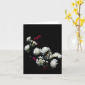 Carte pour notes des pivoines (Fleur jaune)