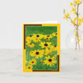 Carte pour notes des suites Springtime (Fleur jaune)