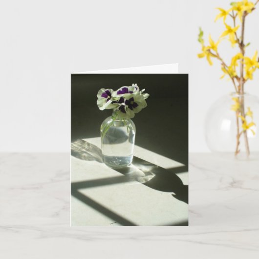 Carte pour notes des volets (Fleur jaune)