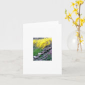 Carte pour notes d'escalier (Fleur jaune)