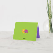 Carte pour notes d'escargot (Dos)