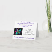 Carte pour notes d'espoir (Dos)