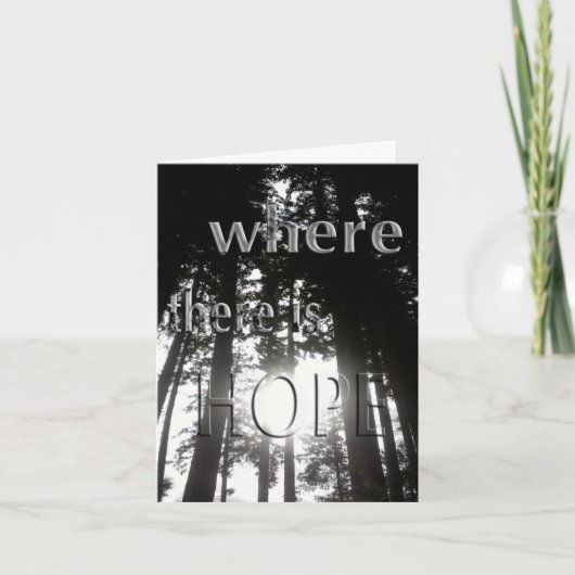 Carte pour notes d'espoir (Devant)