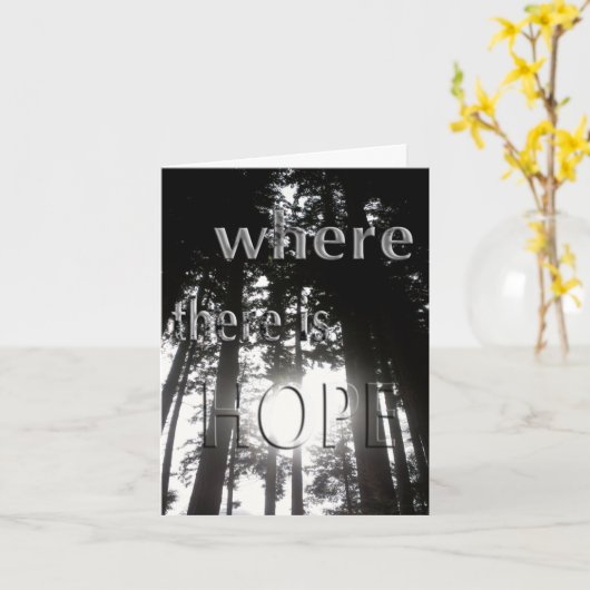 Carte pour notes d'espoir (Fleur jaune)