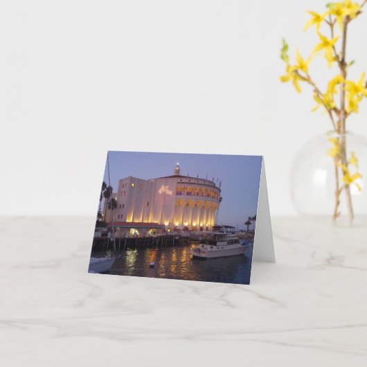 Carte pour notes d'île de Catalina (Fleur jaune)