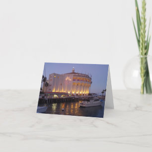 Carte pour notes d'île de Catalina