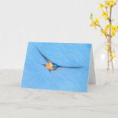 Carte pour notes d'objets d'art avale volante (Fleur jaune)