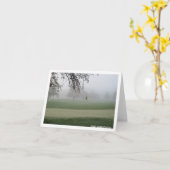 Carte pour notes d'occasion de brume de golfeurs (Fleur jaune)