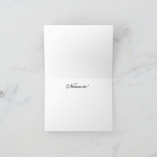 Carte pour notes d'ohm de yoga (Intérieur)