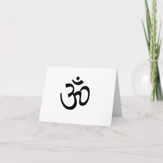 Carte pour notes d'ohm de yoga (Devant)
