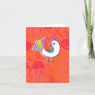 Carte pour notes Doodle Bird
