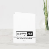 Carte pour notes d'oranges (Dos)