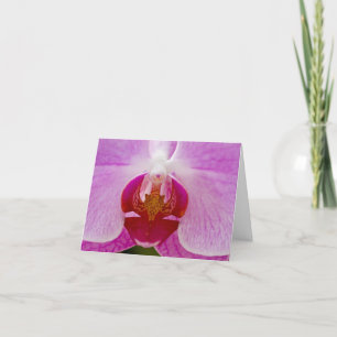 Carte pour notes d'orchidée