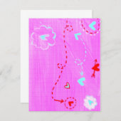 carte pour notes doux (Devant / Derrière)