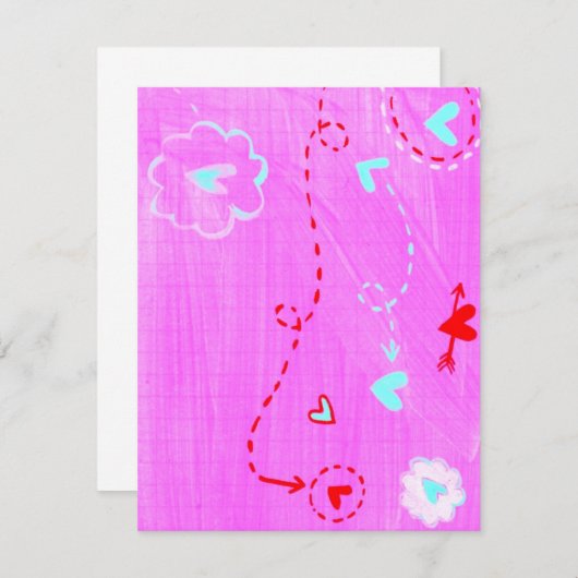 carte pour notes doux (Devant / Derrière)