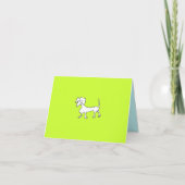 CARTE POUR NOTES DOXIE DANS LIME (Devant)