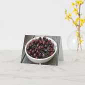 Carte pour notes du Bowl of Cherries (Fleur jaune)