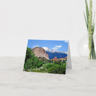 Carte pour notes du Colorado
