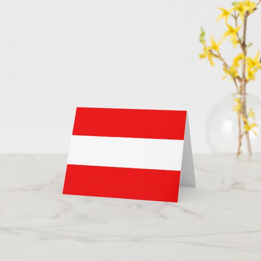 Carte pour notes du drapeau autrichien (Fleur jaune)