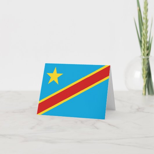 Carte pour notes du drapeau Congo-Kinshasa (Devant)