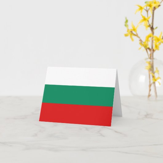 Carte pour notes du drapeau de Bulgarie (Fleur jaune)