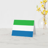 Carte pour notes du drapeau de la Sierra Leone (Fleur jaune)