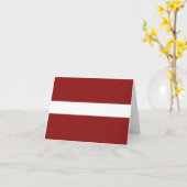 Carte pour notes du Drapeau de Lettonie (Fleur jaune)