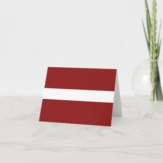 Carte pour notes du Drapeau de Lettonie (Devant)