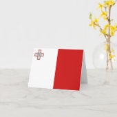 Carte pour notes du Drapeau de Malte (Fleur jaune)