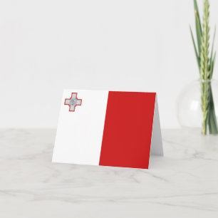 Carte pour notes du Drapeau de Malte