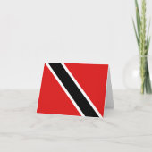 Carte pour notes du Drapeau de Trinité-et-Tobago (Devant)