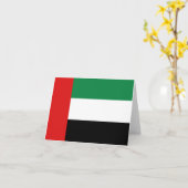 Carte pour notes du drapeau des Émirats arabes uni (Fleur jaune)