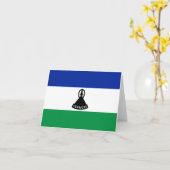 Carte pour notes du drapeau du Lesotho (Fleur jaune)