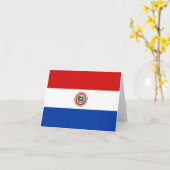 Carte pour notes du drapeau du Paraguay (Fleur jaune)