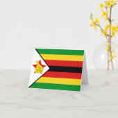 Carte pour notes du drapeau du Zimbabwe (Fleur jaune)