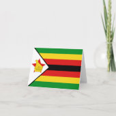 Carte pour notes du drapeau du Zimbabwe (Devant)