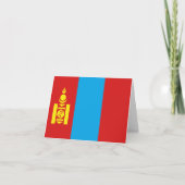 Carte pour notes du drapeau mongol (Devant)