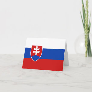 Carte pour notes du drapeau slovaque