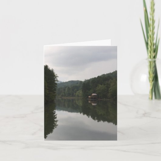 Carte pour notes du lac Burton (Devant)