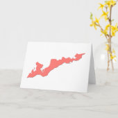 Carte pour notes du logo de Fishers Island - Fishe (Fleur jaune)