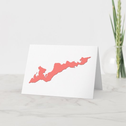Carte pour notes du logo de Fishers Island - Fishe (Devant)