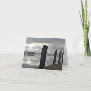 Carte pour notes du matin du fleuve Connecticut