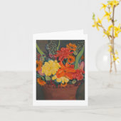 Carte pour notes d'URL d'automne (Fleur jaune)