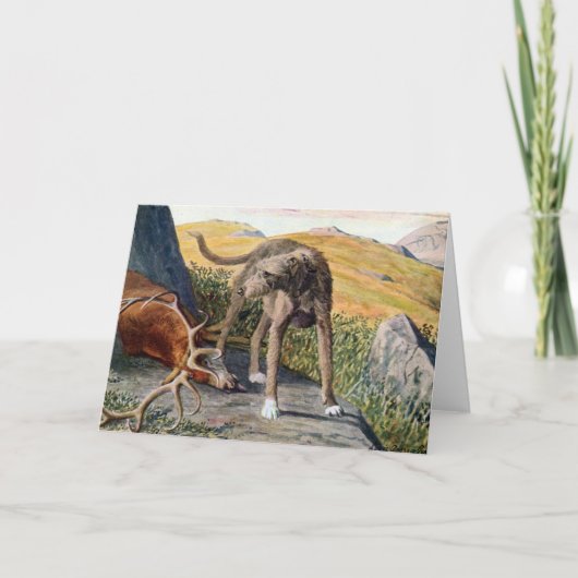 Carte pour notes écossais de Deerhound (Devant)