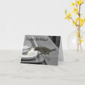 Carte pour notes effronté de moineau (Fleur jaune)