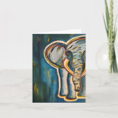 Carte pour notes éléphant (Devant)