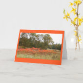 Carte pour notes en blanc des sumacs II d'automne (Fleur jaune)