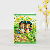 Carte pour notes-Enfants Art-Beatrix Potter 8 (Fleur jaune)